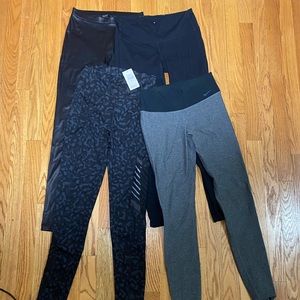 Bundle of 4 pieces!! Nike, leather, print leggings